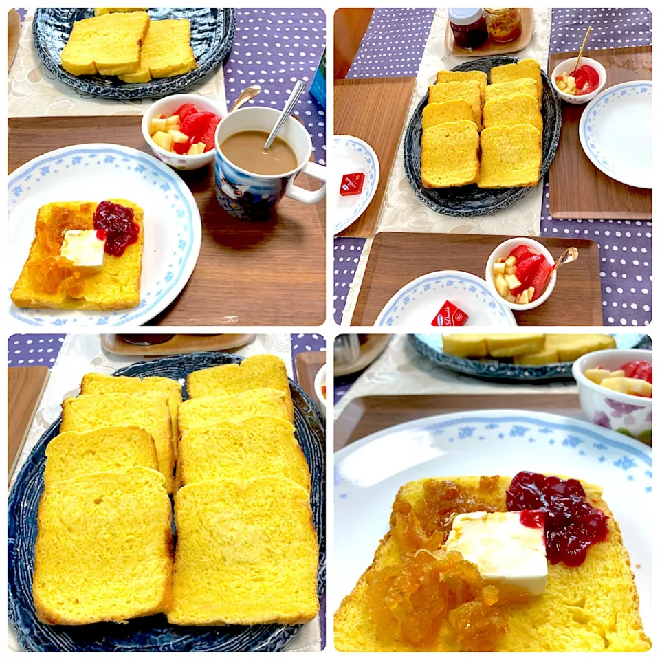 ももさんの料理 何と水分はミカンだけ(((o(*ﾟ▽ﾟ*)o)))みかんで焼くみかん食パン‼|ももさん