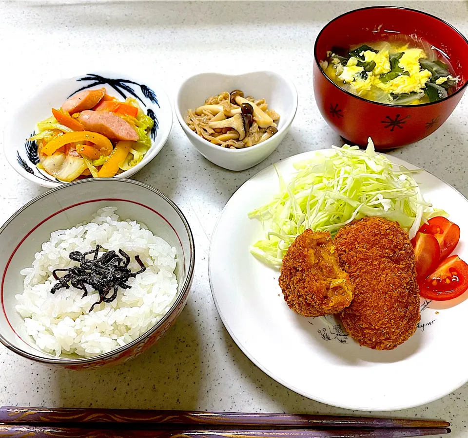 カレーコロッケ定食|見立優里さん