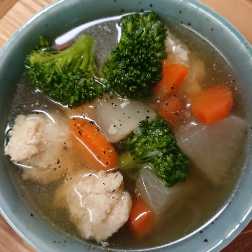 鶏団子と野菜のスープ|まりさん