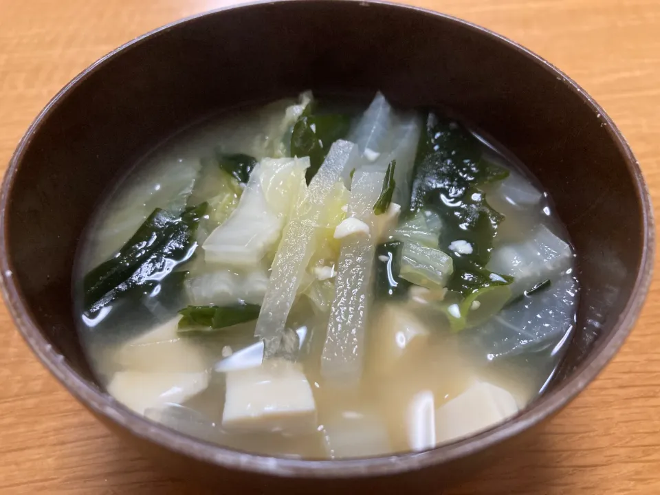 ＊千切り野菜と豆腐のお味噌汁＊|＊抹茶＊さん