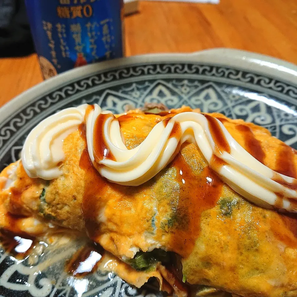 白菜で とんぺい焼き😆🍺|miimiさん