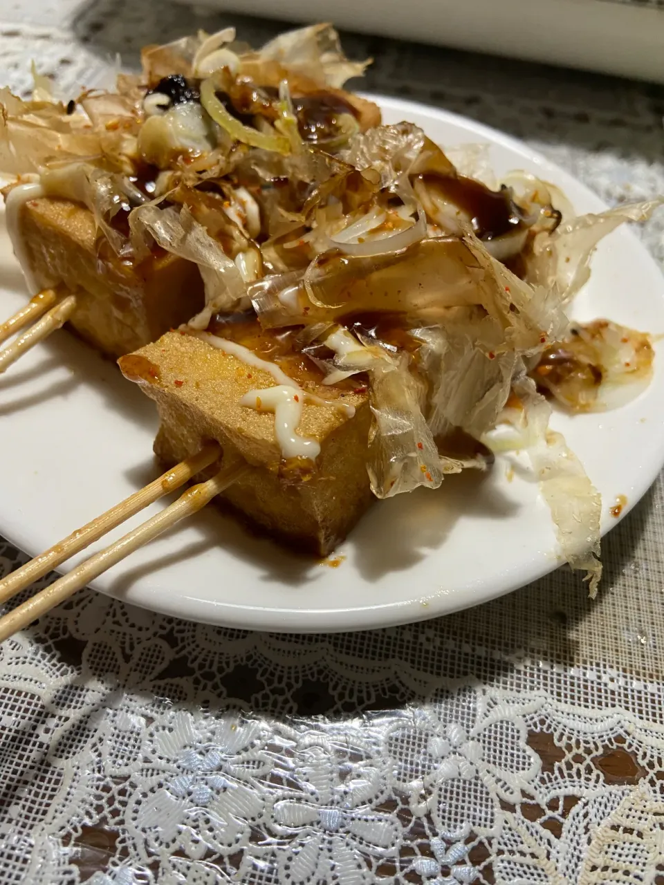 お好み焼き風厚揚げ焼き|ハルのただ飯さん