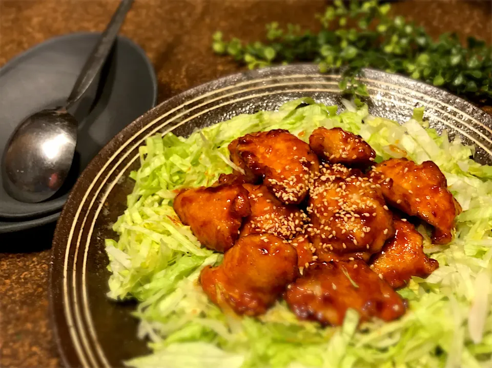 ヤンニョムチキン|えむにこさん