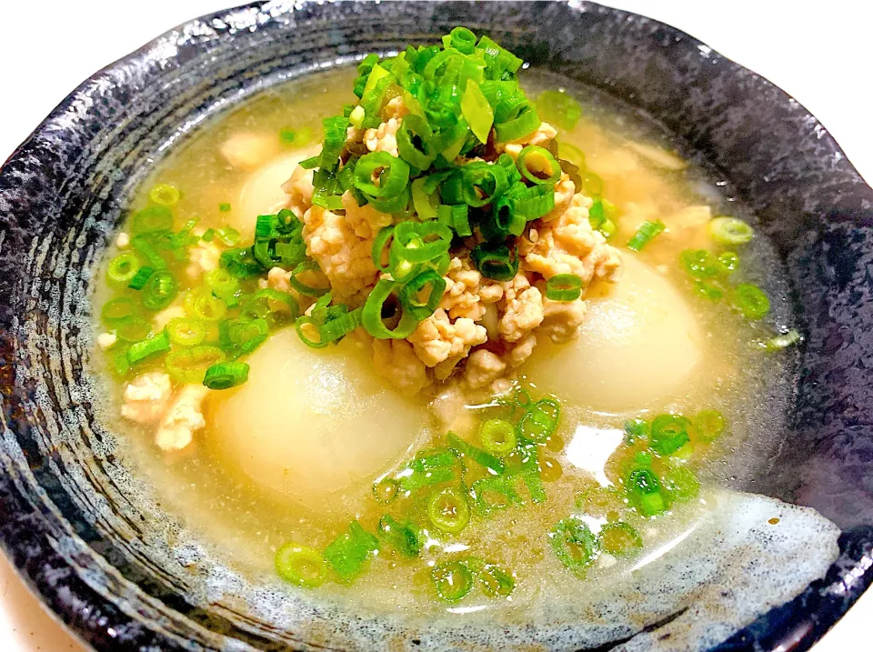 蕪のホッコリとろみ鶏挽肉あんかけ|ひろりんさん