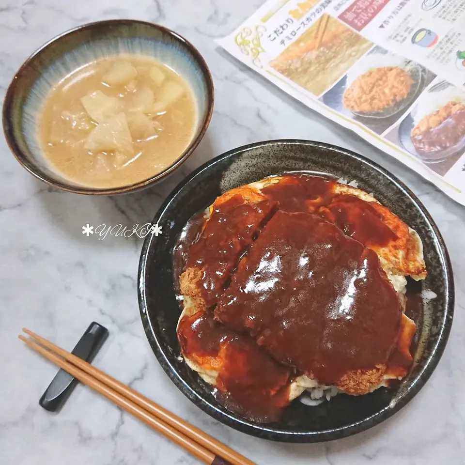 お味噌汁とカツ丼|YUKIさん