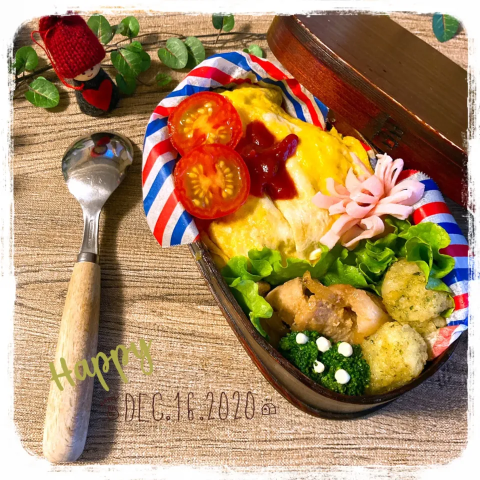 Snapdishの料理写真:12/16 ☺︎ オムライス弁当✩.*˚|jon2さん