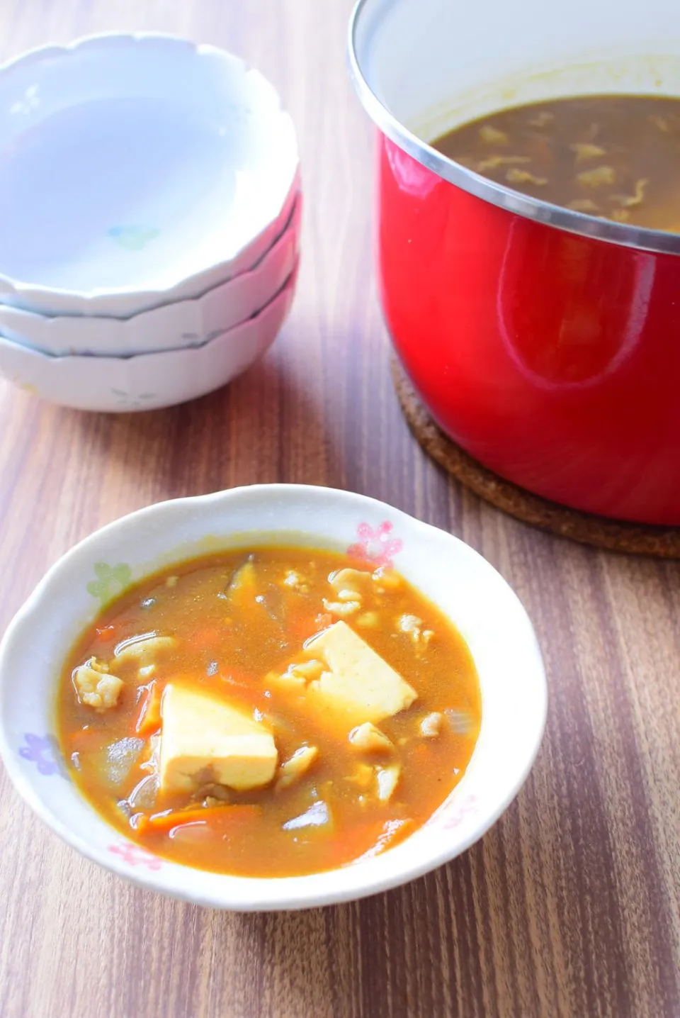 ルーで簡単！豆腐カレースープのレシピ|アマイモノ・クウ蔵さん