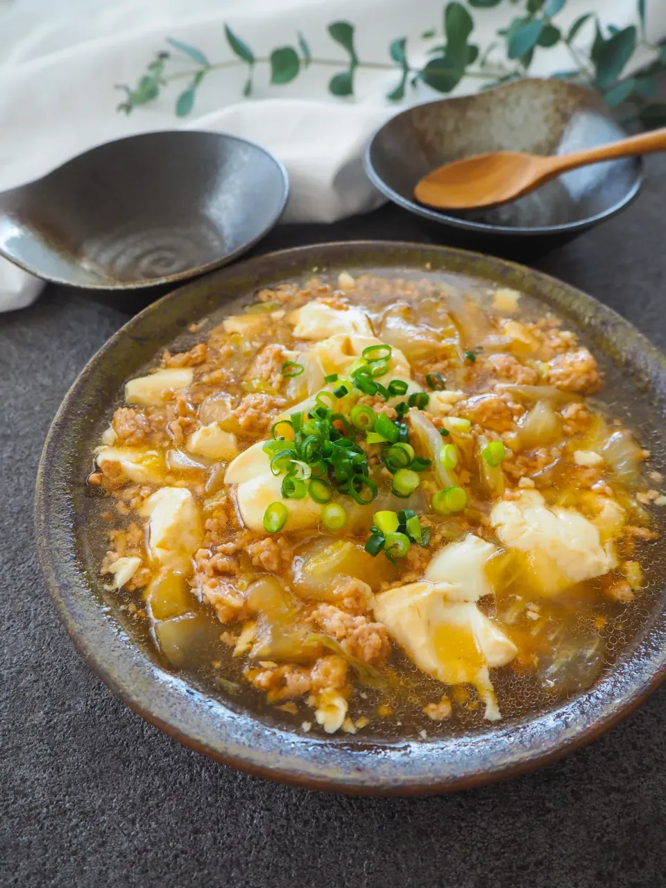 簡単！くずし豆腐と白菜とひき肉の和風とろみあん
|はらしおりさん