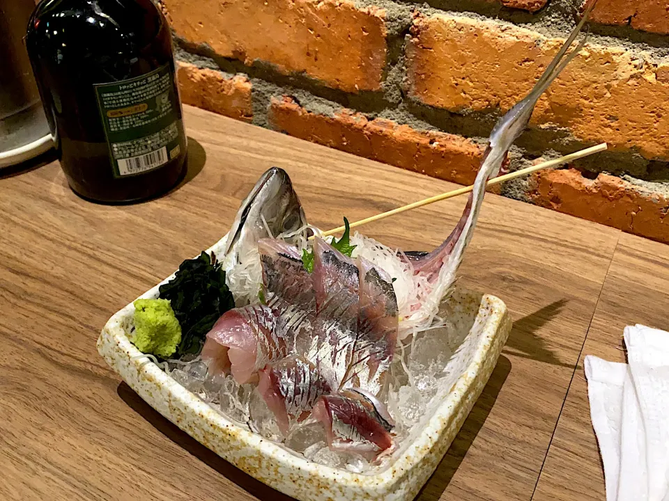 Snapdishの料理写真:Aji sashimi|Yoku kuu kyaku daさん