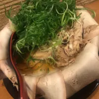 Snapdishの料理写真:見た目賛否両論😭あごだし超あっさり大判ちゃーしゅーメ〜ン😋👍|さとちんさん