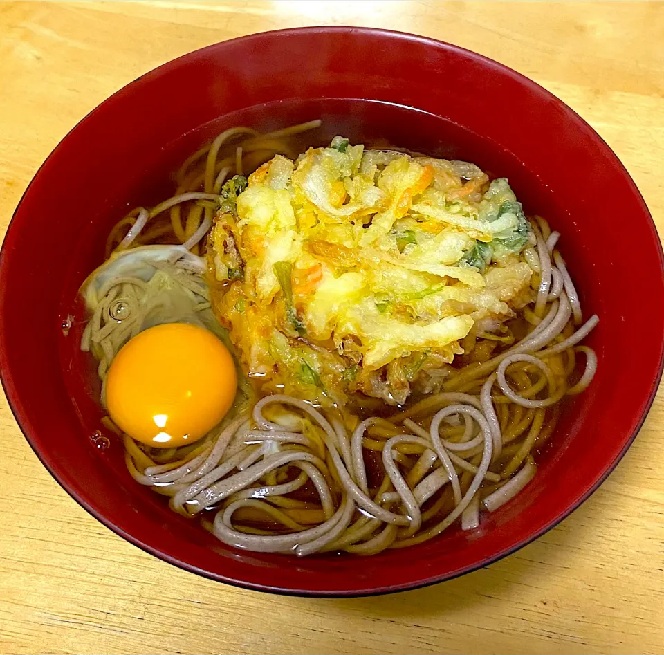 Snapdishの料理写真:〆で🌕月見天ぷら蕎麦|Makokoさん