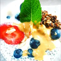 Snapdishの料理写真:chai pudding, chocolate oats granola|Cindyさん