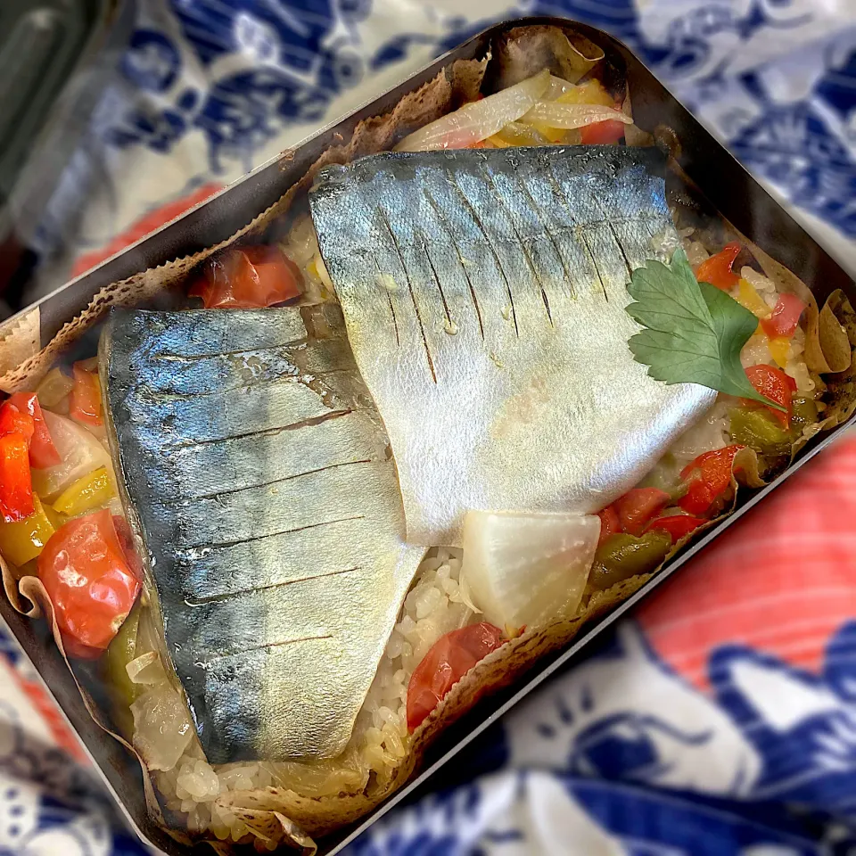 今日はダブル鯖の炊き込みごはん弁当|Kさん