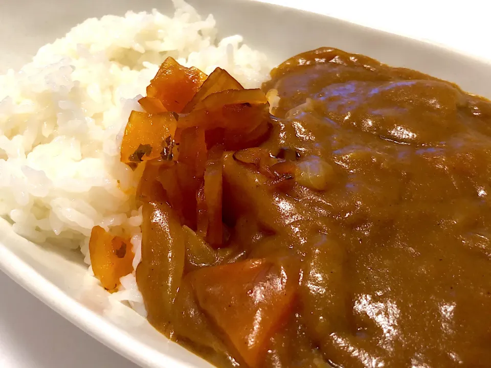 Snapdishの料理写真:帰宅直後の娘の手作りカレー！幸せ！|TAEさん