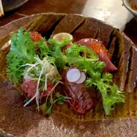 Snapdishの料理写真:肉寿司盛り合わせ|maさん