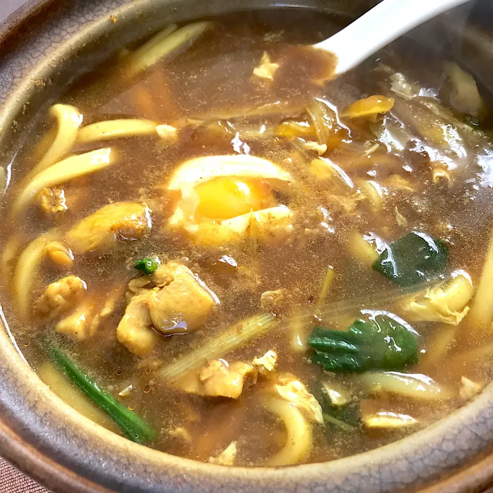 鍋焼きカレーうどん🍛|純さん