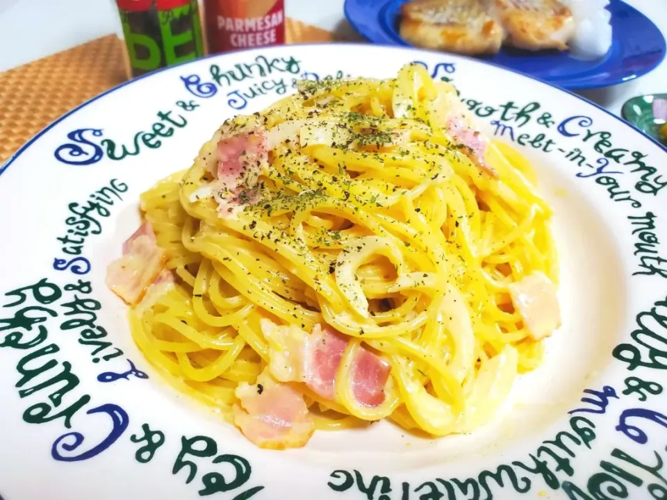 生クリームたっぷり濃厚カルボナーラ😋🍴🍝|taruto⭐️さん