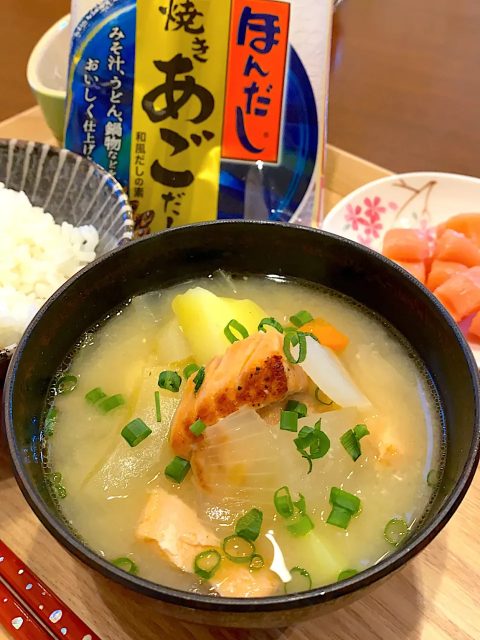 石狩汁風味噌汁で朝食|YOKOさん