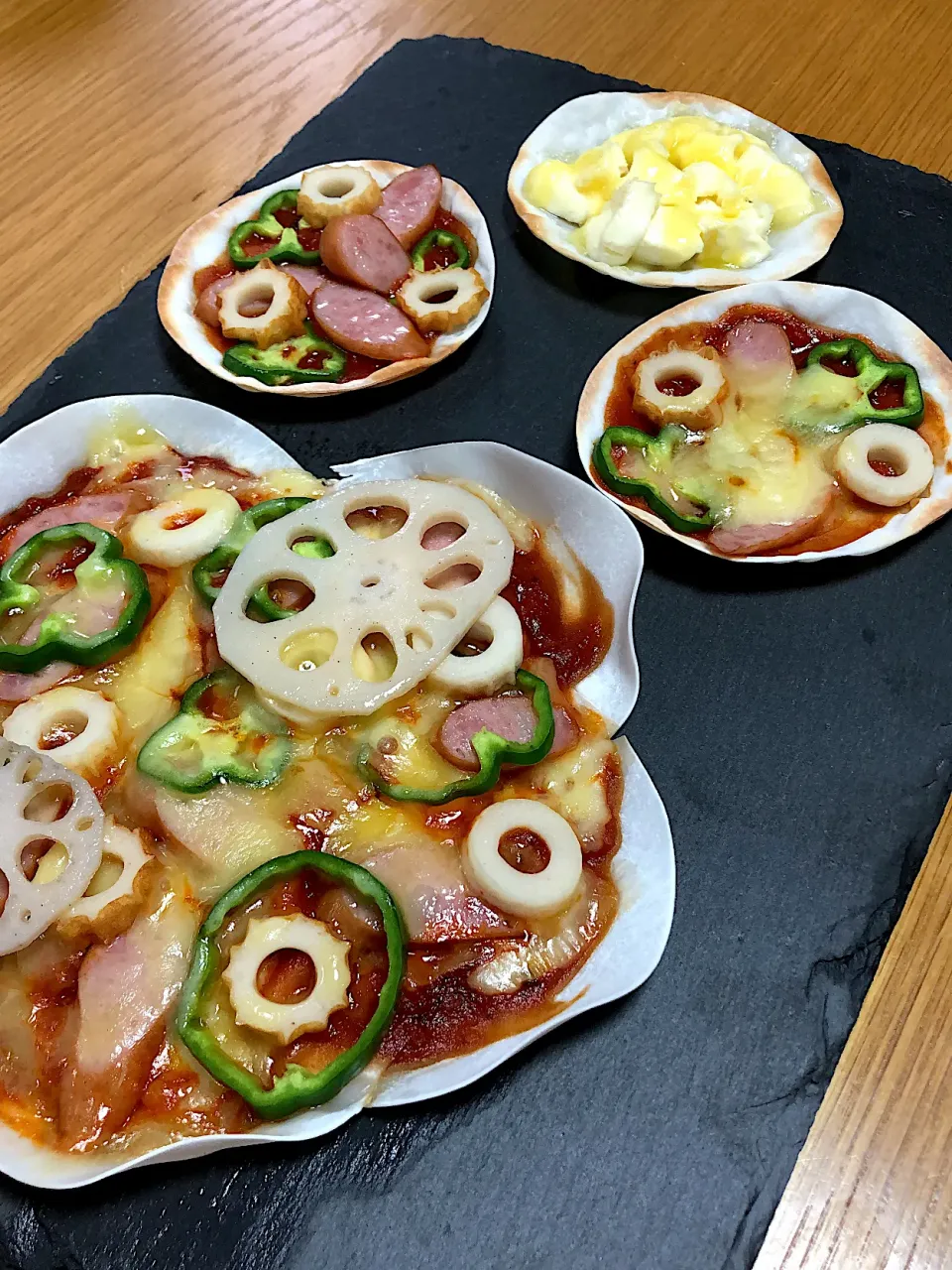 餃子の皮ピザ|まいみさん