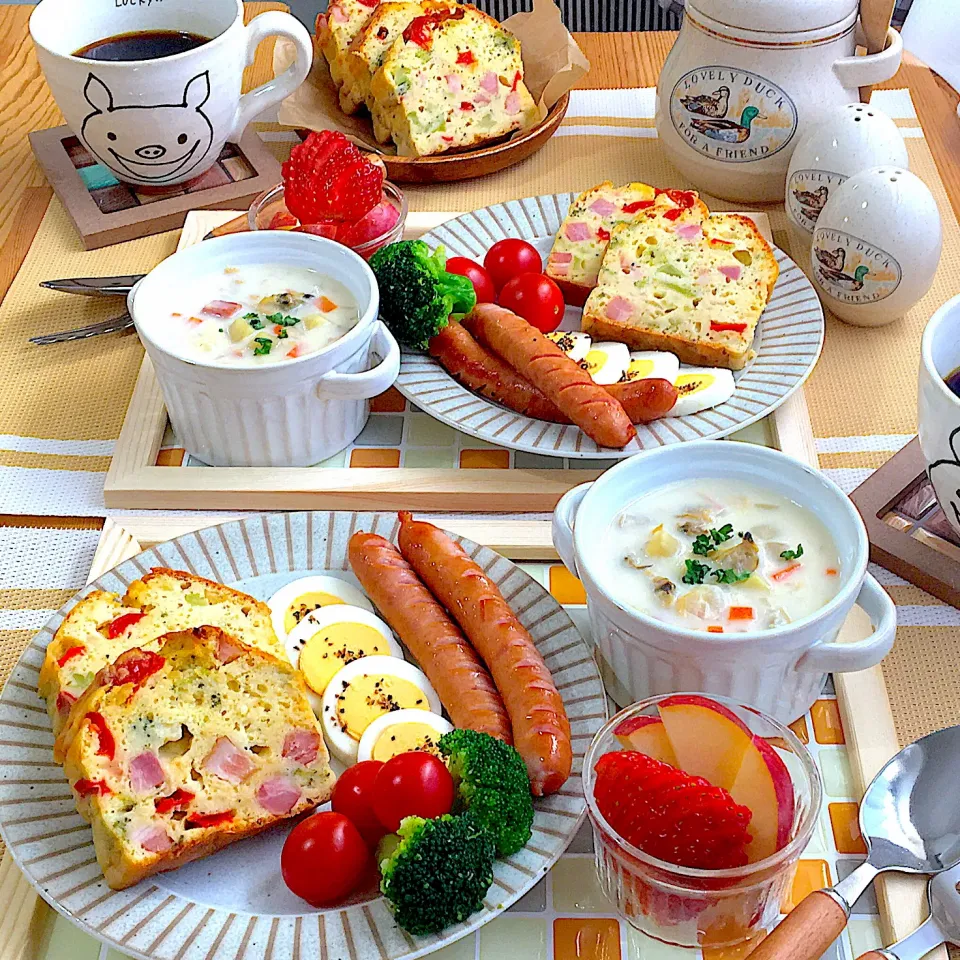 本日のあさごはん☀️.°🍽☕️|mou mouさん