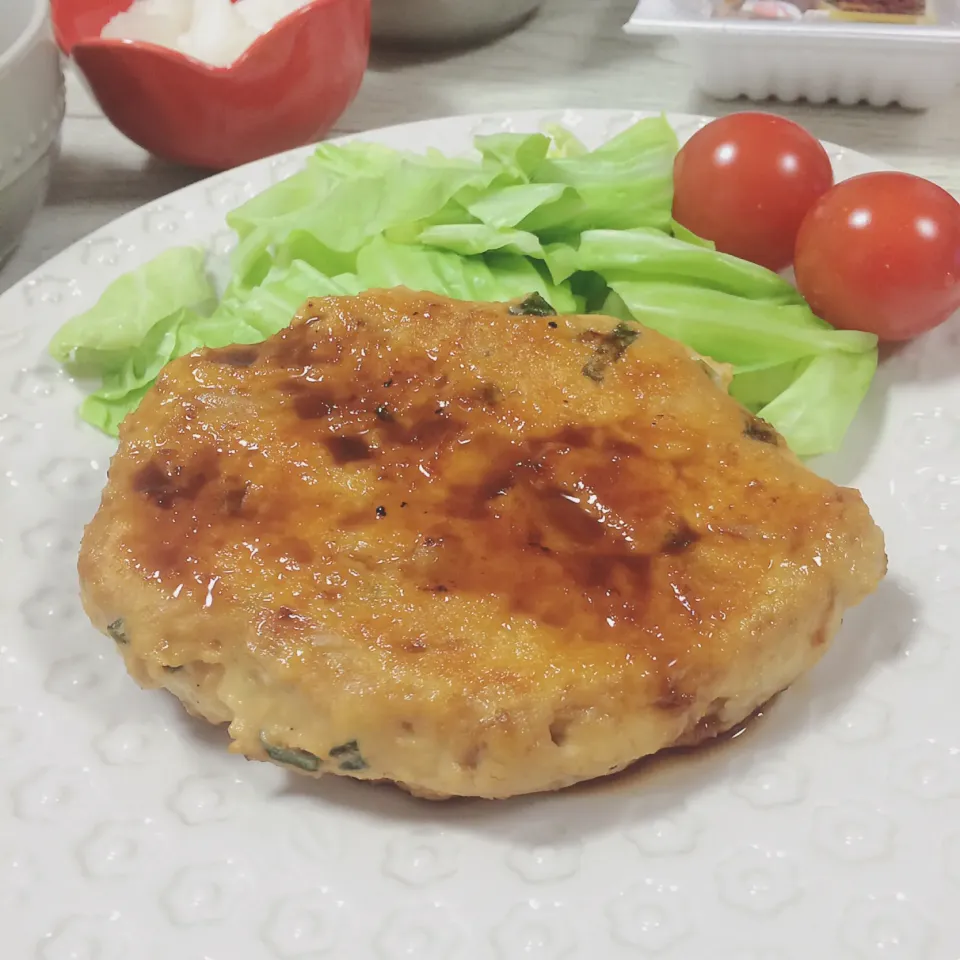 ごぼう入り鶏のつくねバーグ🍗|waiwaiさん