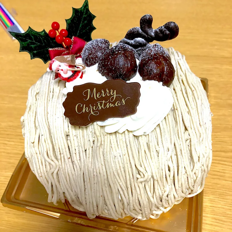 モンブランのクリスマスケーキ|のろさん