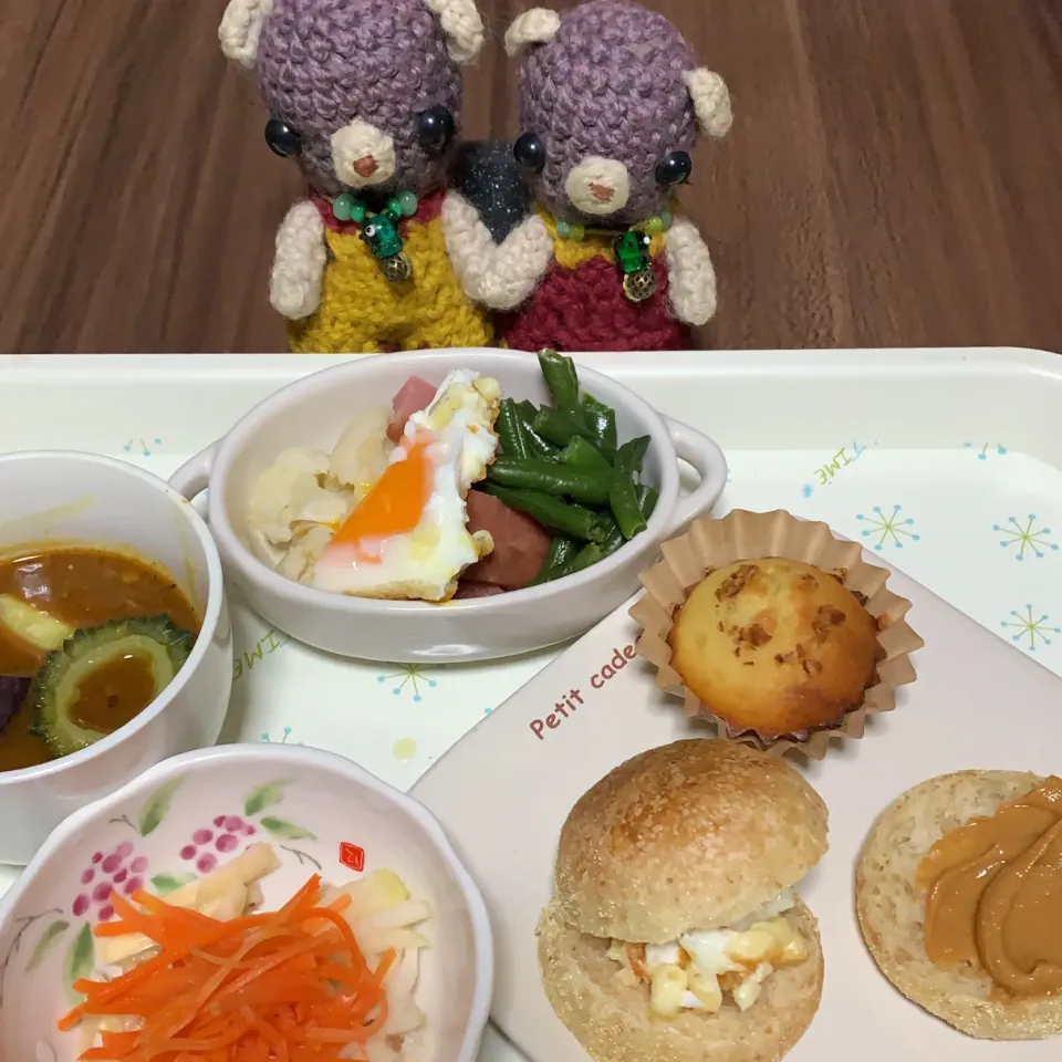 Snapdishの料理写真:朝ごぱん（╹◡╹）|chagashiさん