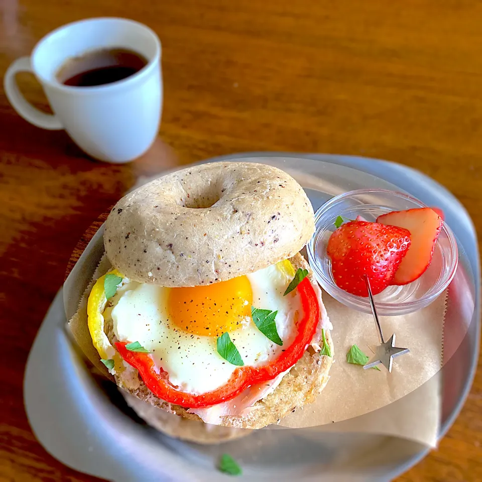 ベーグルで朝ごはん|Kさん