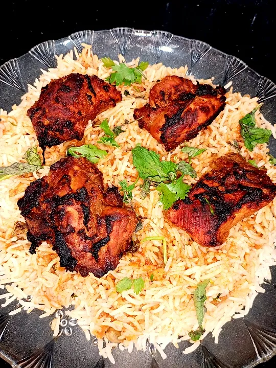 yummy BBQ chicken briyani|shaimashaizzzzさん