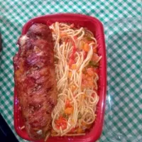 Snapdishの料理写真:pasta and turkey|Nebiさん