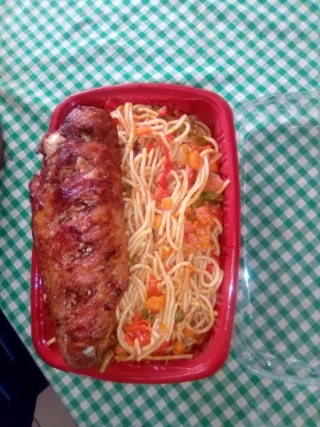 Snapdishの料理写真:pasta and turkey|Nebiさん