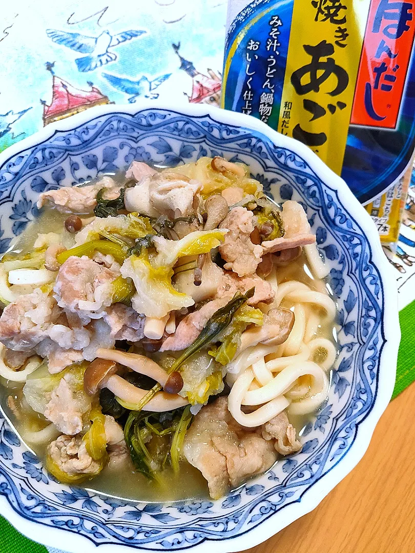 ひとりランチ お鍋の残りでおうどん|tamakiさん