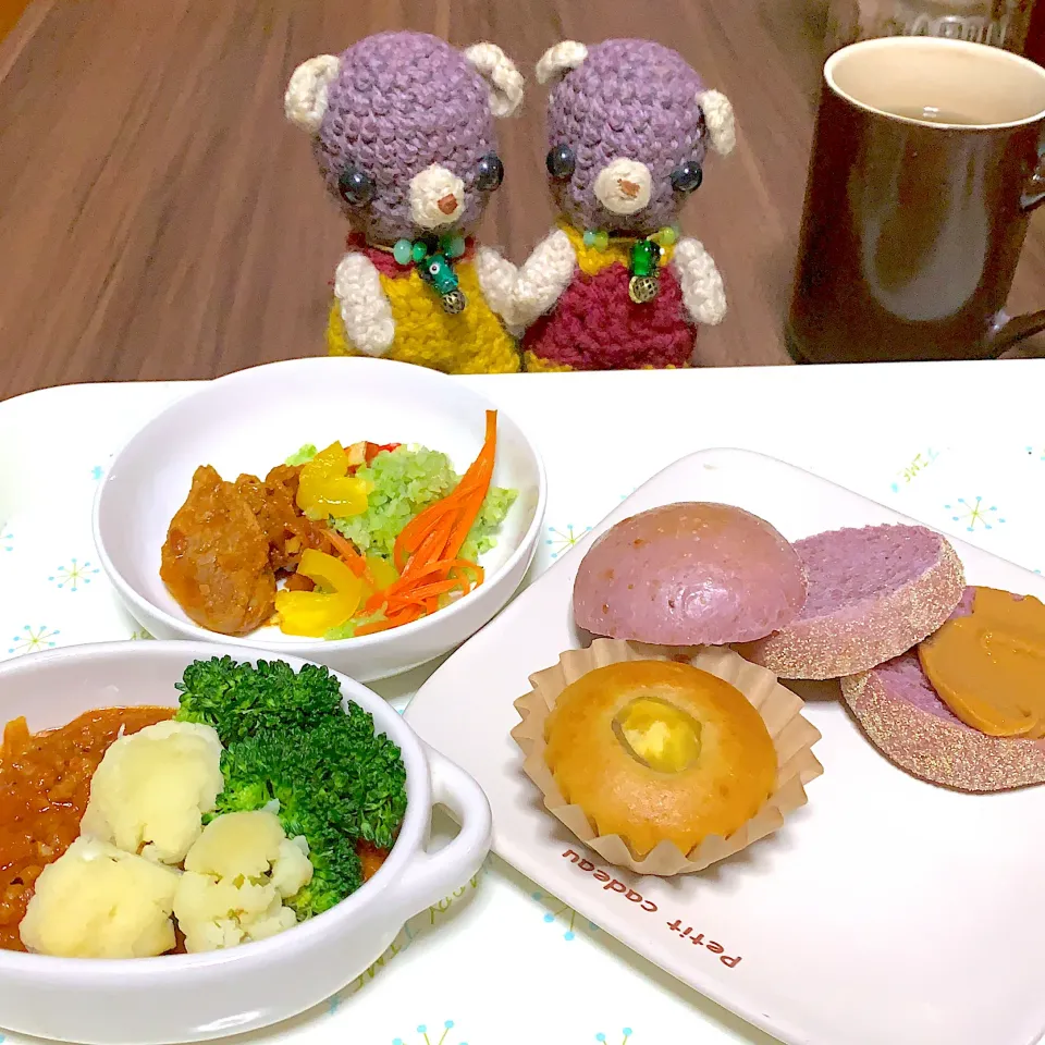 Snapdishの料理写真:朝ごぱん(*'▽'*)|chagashiさん