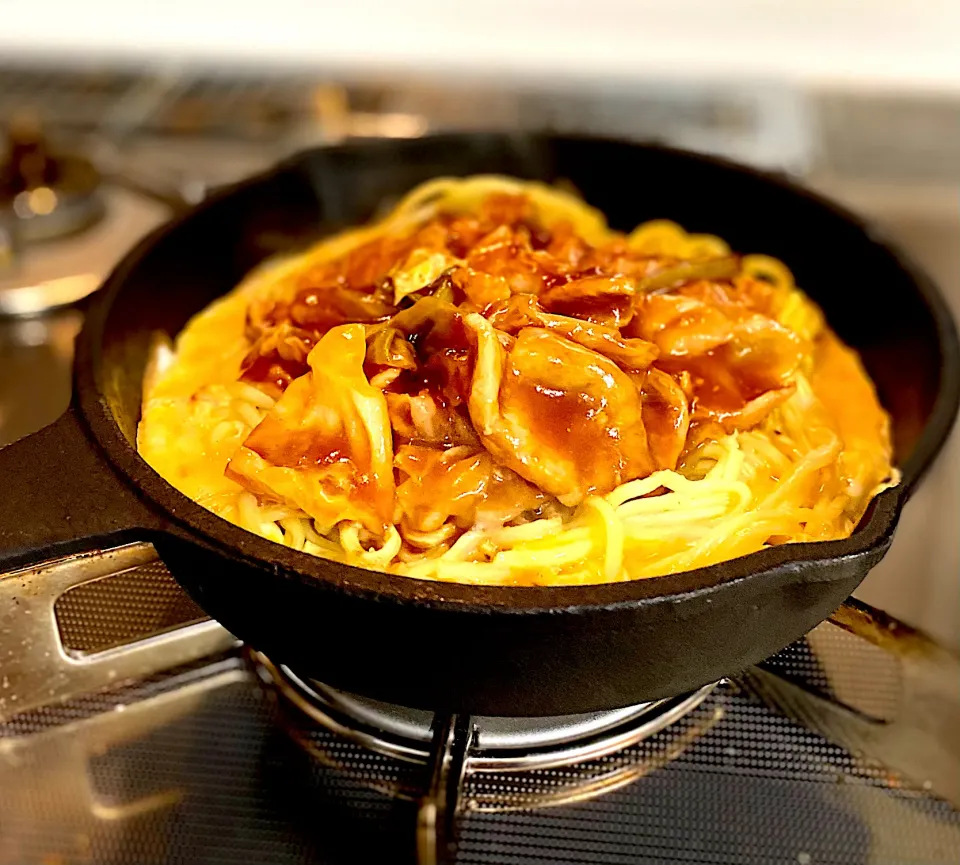 ピリ辛名古屋風餡掛け焼きそば|かっちゃん杉さん