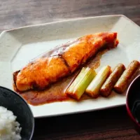 ぶりとねぎごぼうのバターしょうゆ焼き|ヤマサ醤油公式アカウントさん