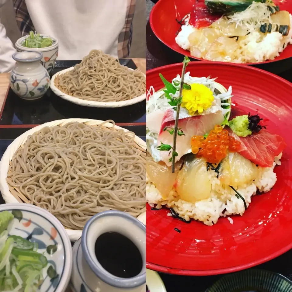 Snapdishの料理写真:家族5人でパターゴルフ目当てに湯河原へ行って来ました
蕎麦屋たかはしのお蕎麦は絶品でした
小田原魚国の海鮮丼美味しかったです
すれ違いの多い毎日を修正出来た気がします
#新そば#海鮮丼#パターゴルフ|めんちゃんさん