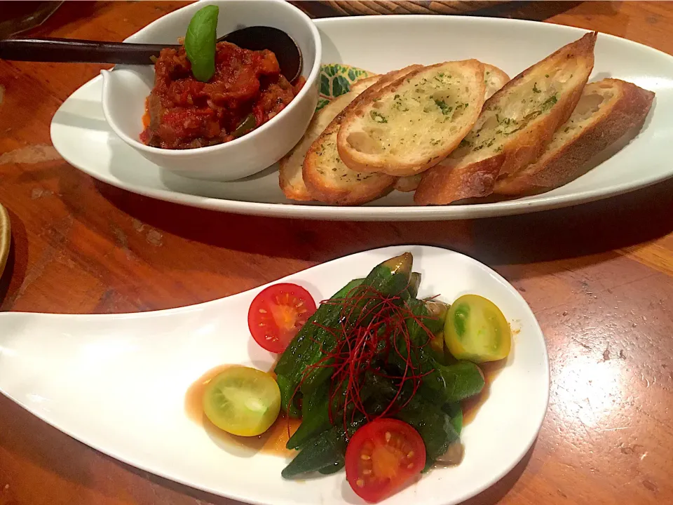 ラタトゥイユ/オクラしそ巻き|(*^^*)さん