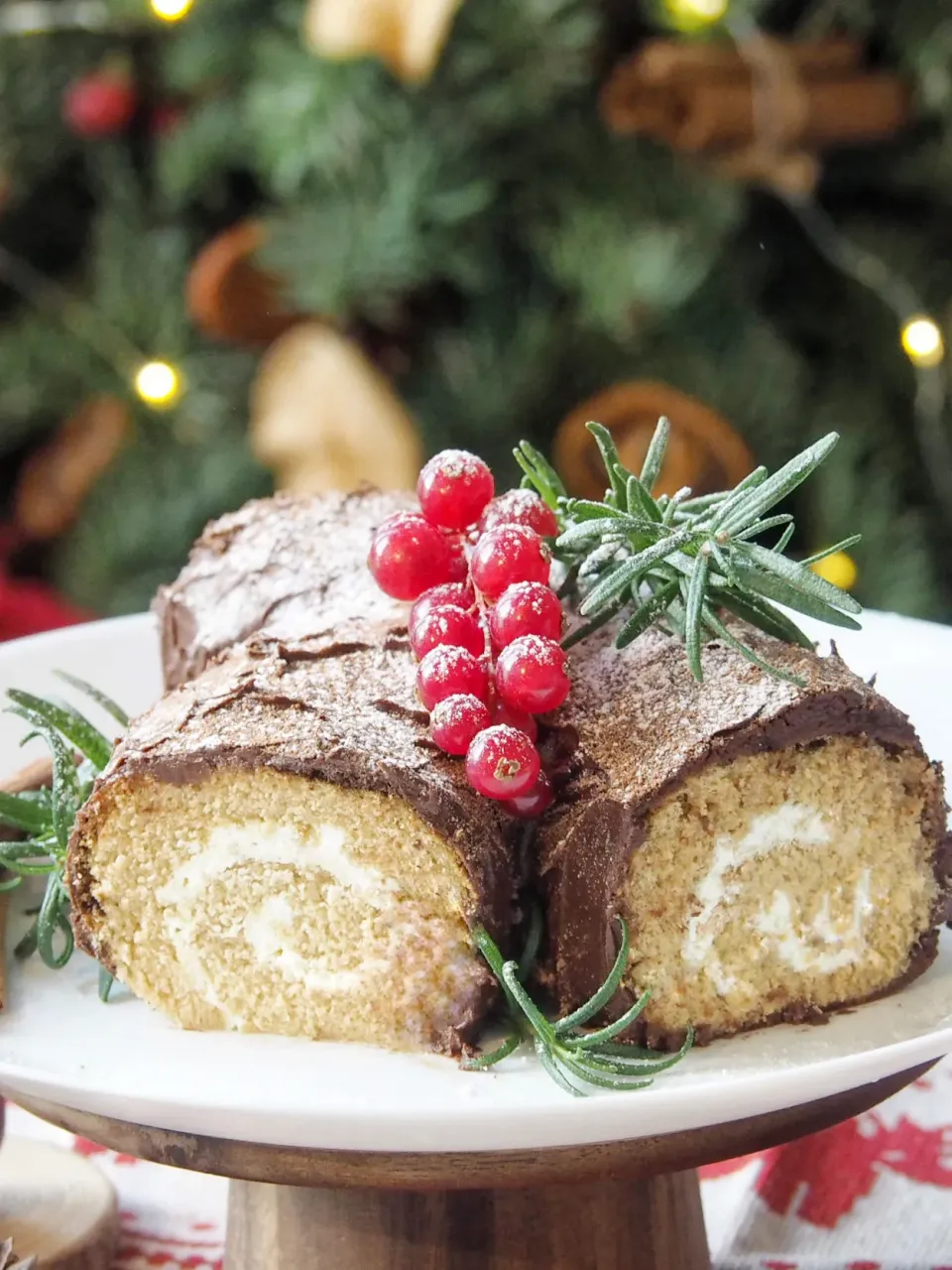 X’mas yule log cake|Misstyさん