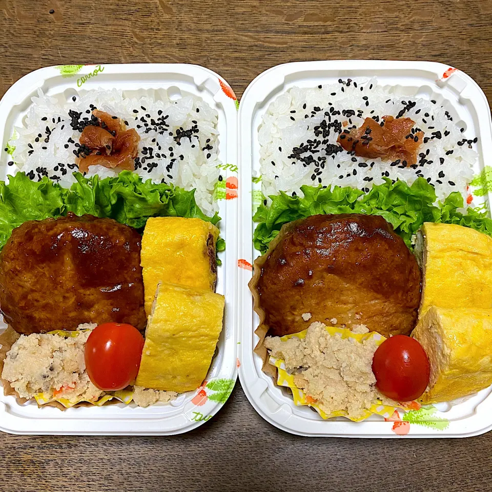 Snapdishの料理写真:娘＆自分弁当♪20.12.22|れもんてぃさん