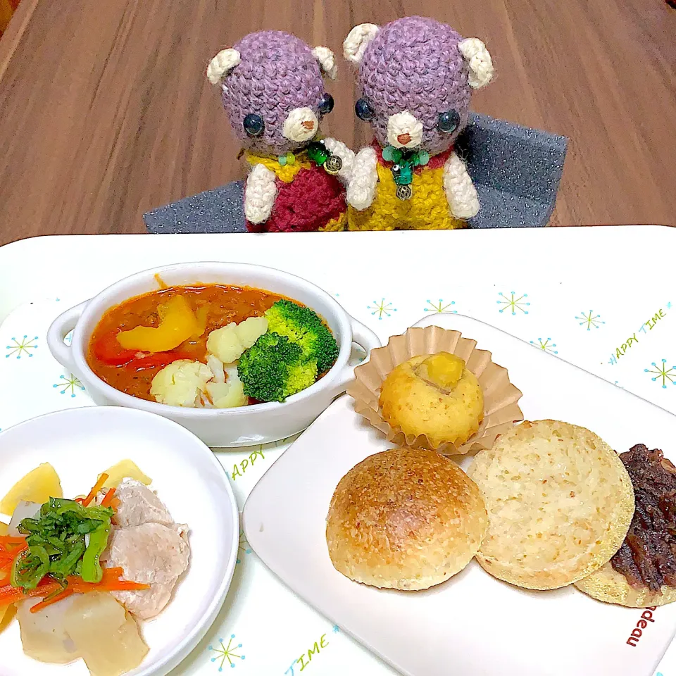 Snapdishの料理写真:朝ごぱん（╹◡╹）|chagashiさん