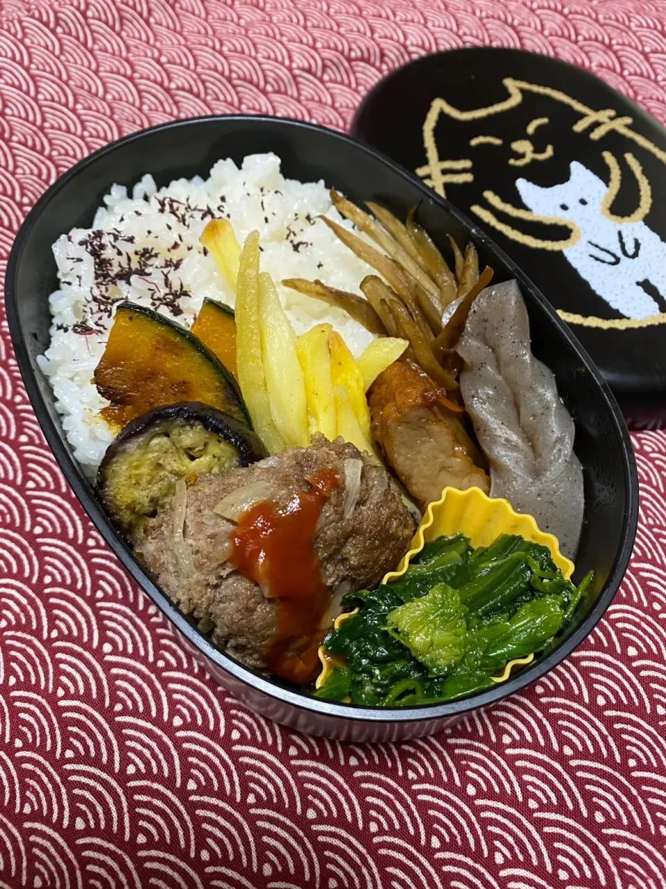 Snapdishの料理写真:ハンバーグ弁当|aru_sakazakさん