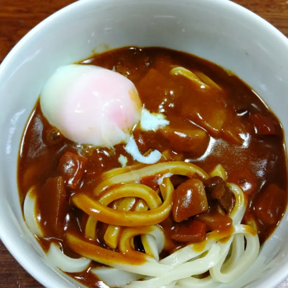 レトルトカレーでカレーうどん|アクちゃんさん