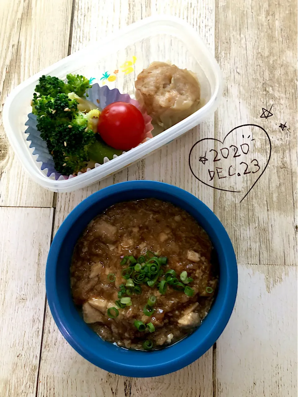 Snapdishの料理写真:麻婆豆腐+焼売+ブロッコリーのナムル|Kazuya Miyukiさん