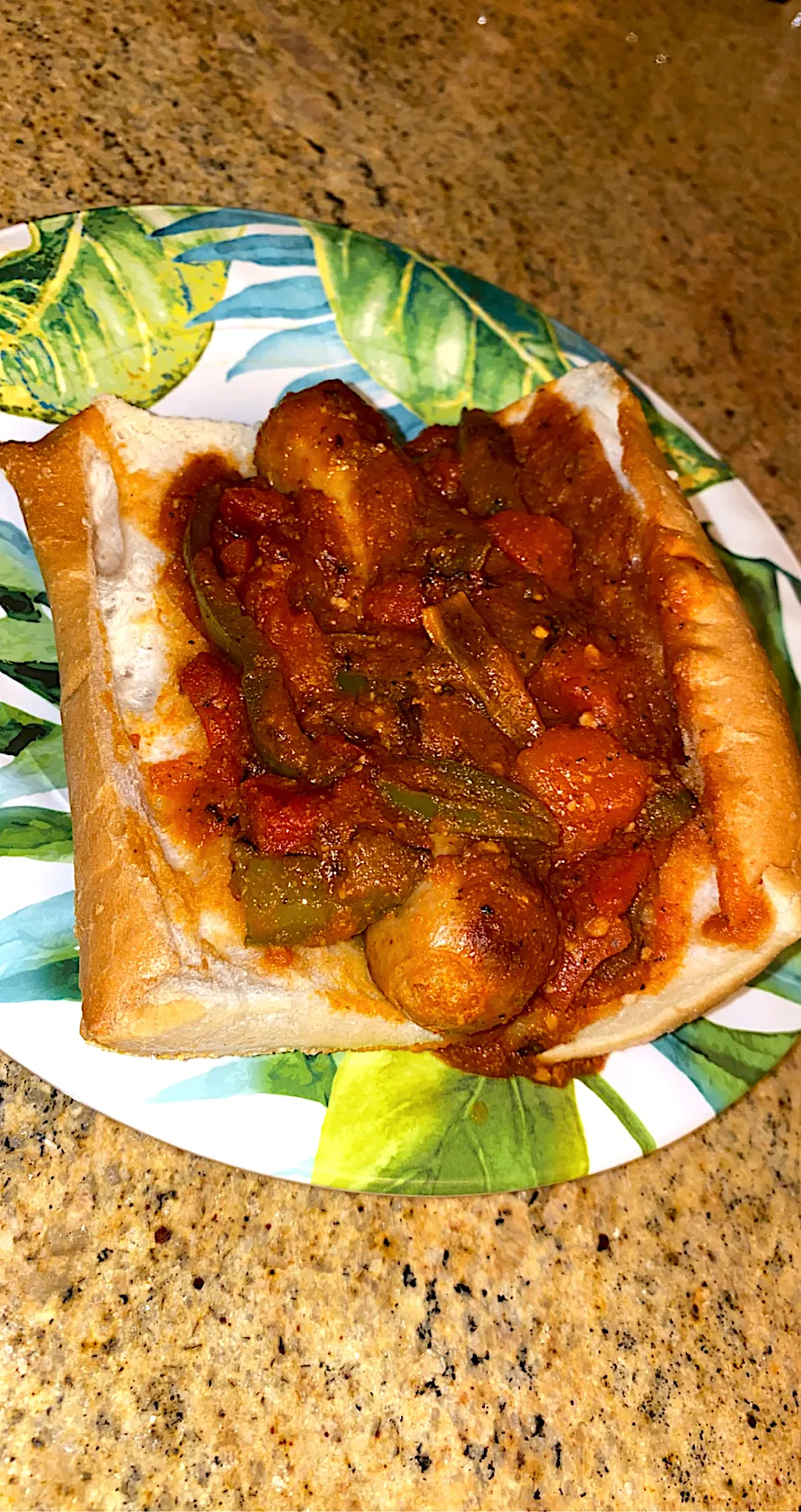 Snapdishの料理写真:Italian sausages & Peppers in homemade red sauce|Tawanjaさん