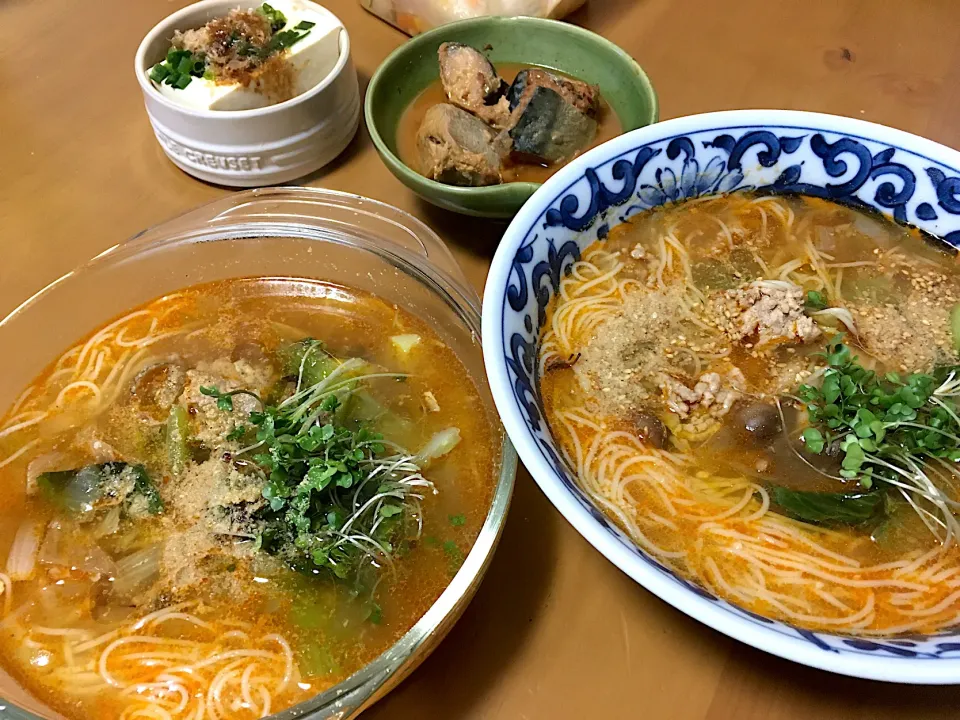 糖質０麺で担々麺風😋|さくたえさん