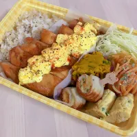 Snapdishの料理写真:照り焼きチキン弁当˙ᵕ˙♡|융태지ෆ⃛さん