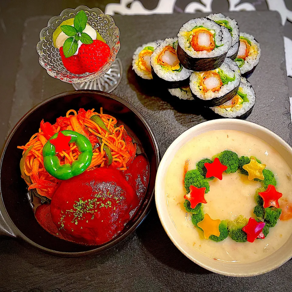 あれもこれも食べたい欲張りプレート　　♪( ´▽｀)|AXさん