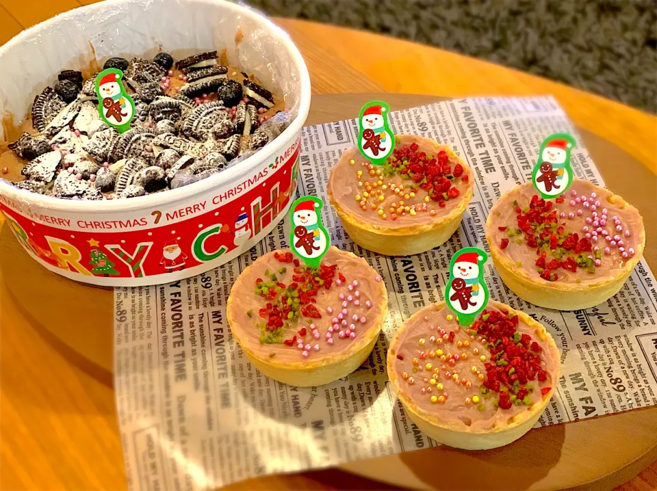 クリスマスプレゼント🎁スコップケーキと生チョコタルト|ふくすけ食堂さん