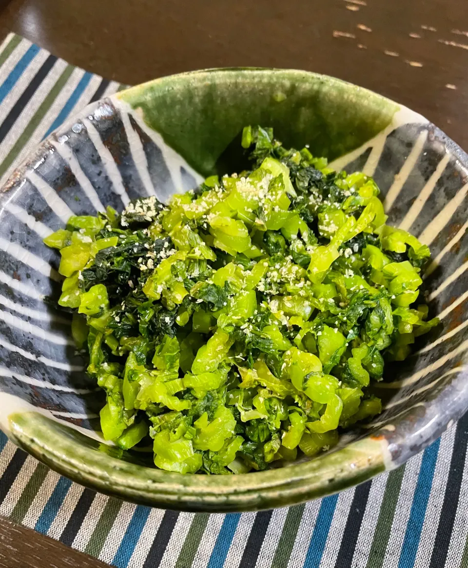 自家栽培のこぶ高菜の漬物♫•*¨*•.¸¸♪|シロンさん