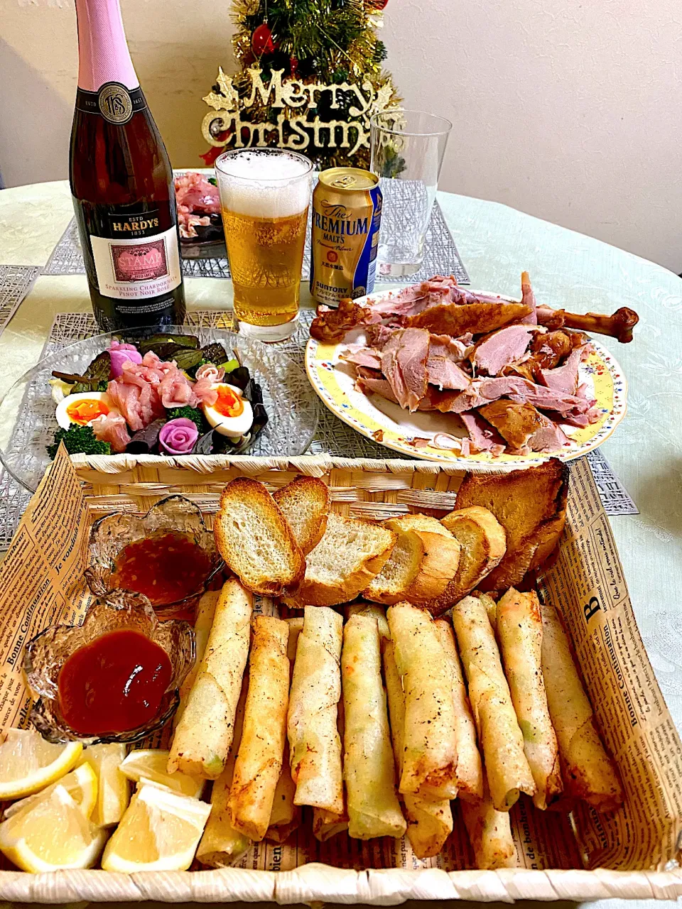 ✨𝙼𝚎𝚛𝚛𝚢 𝚇'𝚖𝚊𝚜🎄市販のターキーレッグで、お手軽晩ご飯♬|ぽっちさん